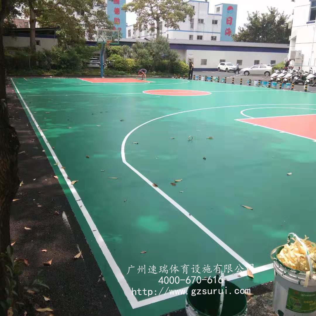 深圳龍崗?fù)瑯放沙鏊鑀U籃球場(chǎng) 速瑞體育