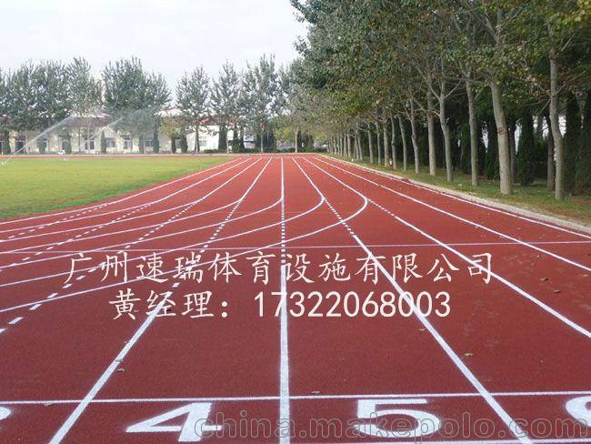 廣東廣州全塑型塑膠跑道面層材料廠家 學校全塑型自結紋跑道工程(圖1)